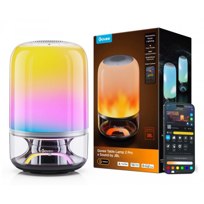 Govee Table Lamp 2 Pro x Sound by JBL Smart table lamp Wi-Fi/Bluetooth Govee Table Lamp 2 Pro x Sound by JBL Smart table lamp Wi-Fi/Bluetooth