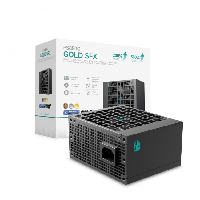 DeepCool PS850G power supply unit 850 W 20+4 pin ATX SFX Black