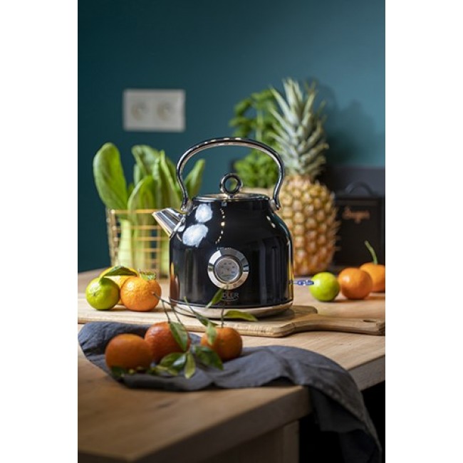 Adler AD 1346B electric kettle 1.7 L 2200 W Black, Metallic Adler AD 1346B electric kettle 1.7 L 2200 W Black, Metallic