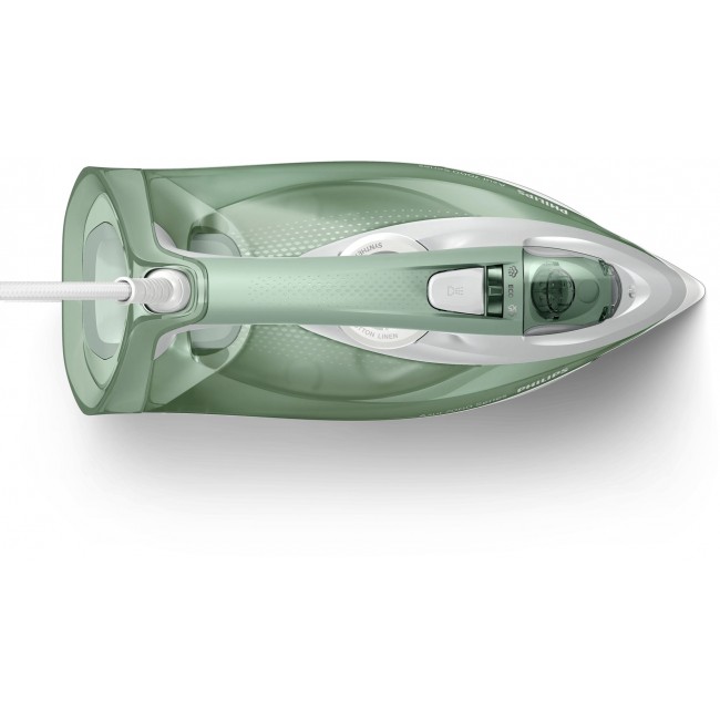 Philips 7000 series DST7012/70 iron Steam iron SteamGlide Plus soleplate 2600 W Green, Grey
