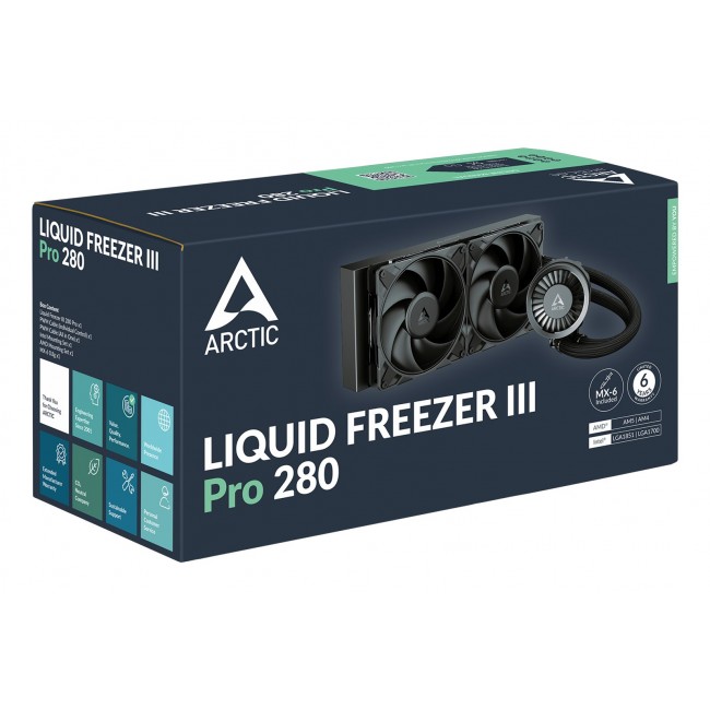 ARCTIC Liquid Freezer III Pro 280 - Multi Compatible All-in-One CPU Water Cooler