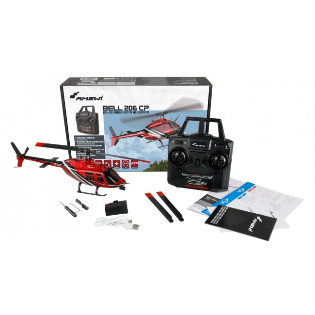 Amewi Bell 206 Radio-Controlled (RC) model Helicopter Electric engine Amewi Bell 206 Radio-Controlled (RC) model Helicopter Electric engine