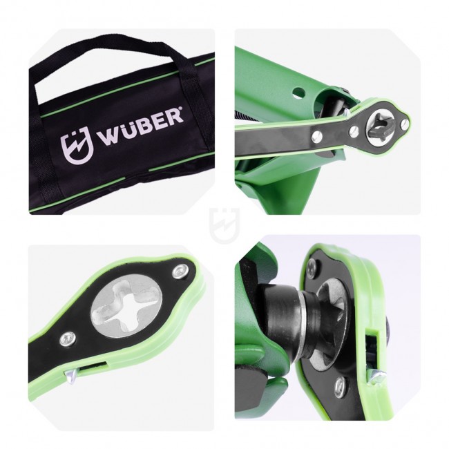 2 t trapezoidal car jack 120 415 mm W22023 WUBER