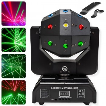 LIGHT4ME ATLAS ruchomy multiefekt wietlny 4w1 LED