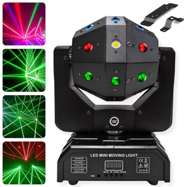 LIGHT4ME ATLAS ruchomy multiefekt wietlny 4w1 LED