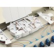 Equip 12-Port Fiber Optic Splice Box, SC Duplex, OS2, 1U, Equipped, Grey
