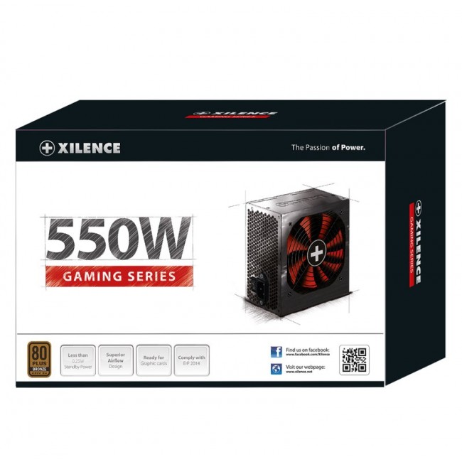 Xilence Performance A+ XN215 power supply unit 550 W 20+4 pin ATX ATX Black Xilence Performance A+ XN215 power supply unit 550 W 20+4 pin ATX ATX Black