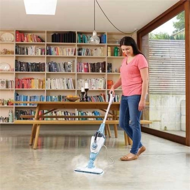 Black & Decker FSMH1321 steam cleaner Upright steam cleaner 0.5 L Blue, White 1300 W Black & Decker FSMH1321 steam cleaner Upright steam cleaner 0.5 L Blue, White 1300 W