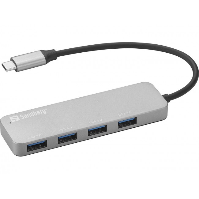 Sandberg USB-C to 4 x USB 3.0 Hub SAVER Sandberg USB-C to 4 x USB 3.0 Hub SAVER