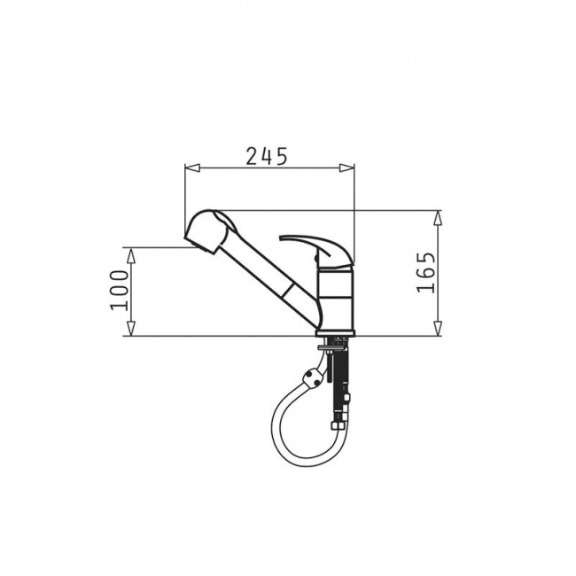 Pyramis Fido kitchen mixer grey concrete 090921838 Pyramis Fido kitchen mixer grey concrete 090921838