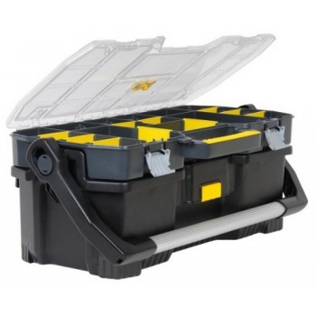 Stanley 1-97-514 small parts/tool box Black, Transparent