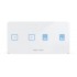 Wireless dual switch for lights and blinds white
