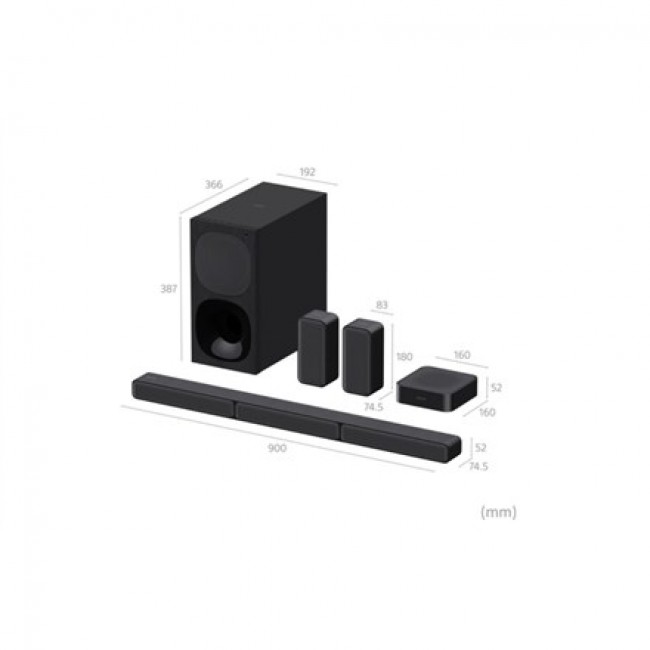 Sony HT-S40R Black 5.1 channels 600 W