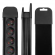 Maclean power strip, 10 outlet extension cord, 2 switches, protection and overload indication, 3680W, MCE10