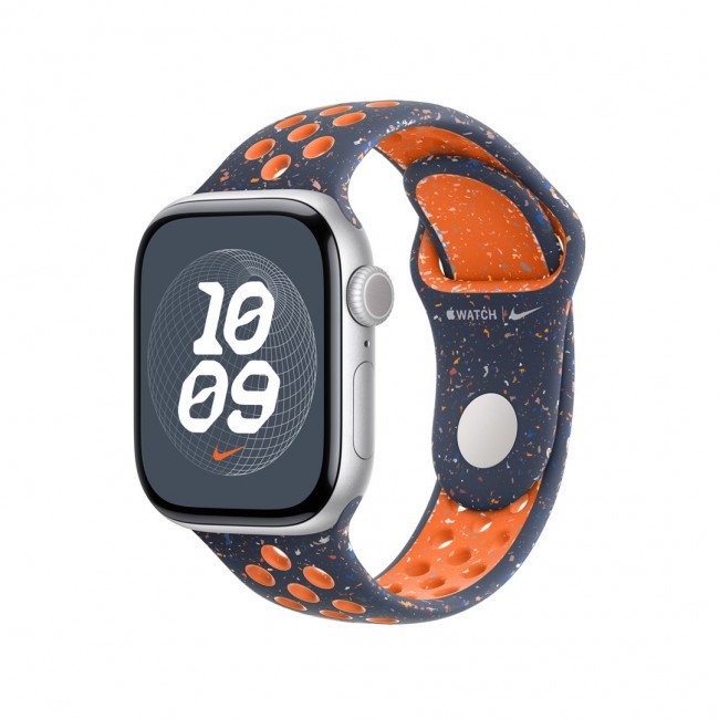 Apple MYJX3ZM/A smart wearable accessory Band Blue, Orange Fluoroelastomer