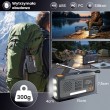 Extralink RADIO AWARYJNE BLUETOOTH SOLARNE Z KORBKA DYNAMO POWERBANK 4000MAH Z LATARKA SOS BT-4000 Portable Analog & digital Black, Orange