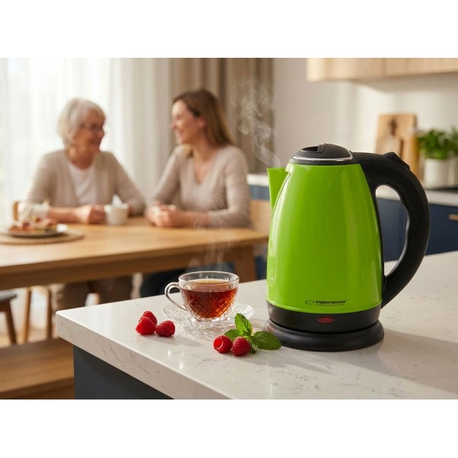 Esperanza EKK113G electric kettle 1.8 L 1800 W Black, Green