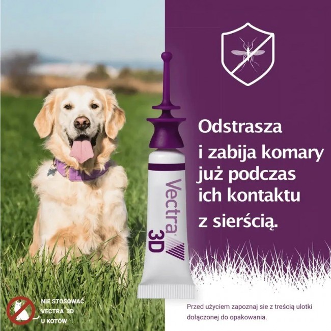 CEVA Vectra 3D (4-10kg) - anti-parasite drops for dogs - 3 x 1ml