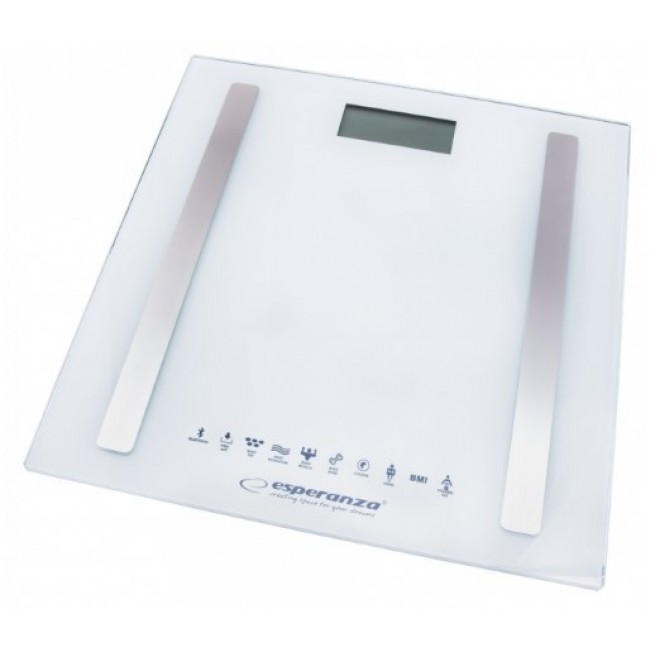 Esperanza EBS016W personal scale Square White Electronic personal scale