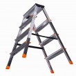 Krause Dopplo double-sided step ladder silver Krause Dopplo double-sided step ladder silver