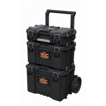 SET OF 3 TOOLBOXES ROC PRO GEAR 2,0 KETER
