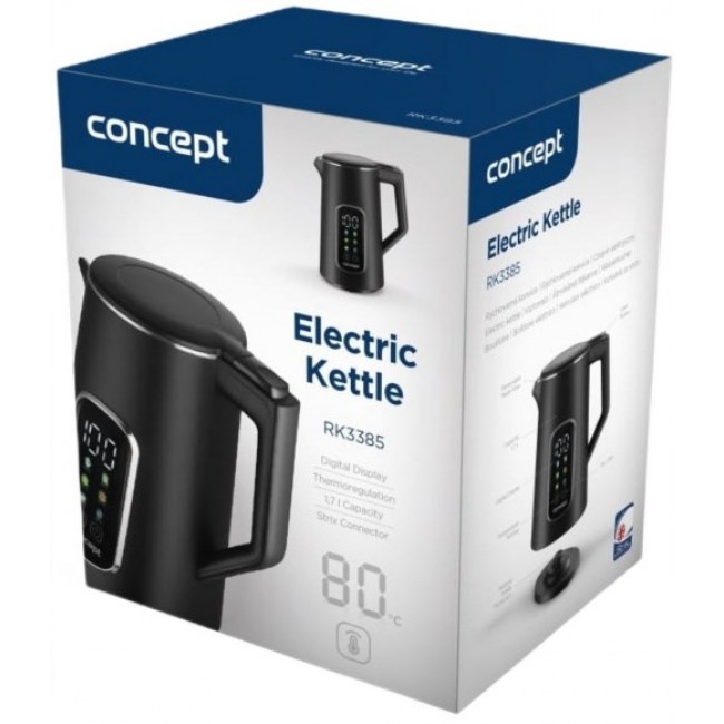 Concept RK-3385 Electric kettle 1.7 L 2200 W Black