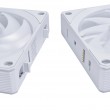 White wireless Lian Li UNI FAN 3-pack fan, 120mm