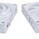 White wireless Lian Li UNI FAN 3-pack fan, 120mm White wireless Lian Li UNI FAN 3-pack fan, 120mm