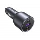 Ugreen 130W 3-Port Fast Car Char gray Headphones, Mobile computer, Mobile phone, Laptop, Power bank, Telephone Grey Cigar lighter Auto