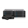 Icy Dock MB326SP-B disk array 0 TB Rack (1U) Black