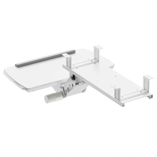 Maclean under-desk keyboard holder, adjustable, max. 5kg, white, MC-156 W Maclean under-desk keyboard holder, adjustable, max. 5kg, white, MC-156 W