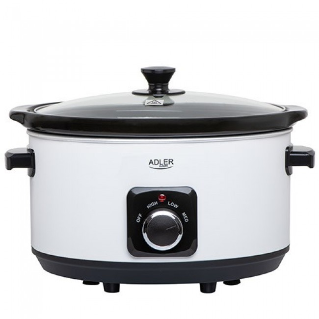 Adler AD 6413W slow cooker 5.8 L 290 W White, Black Adler AD 6413W slow cooker 5.8 L 290 W White, Black