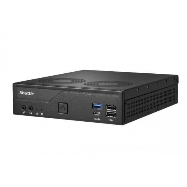 Shuttle XP slim DH610V2 PC/workstation barebone 1.35L sized PC Black Intel H610 LGA 1700