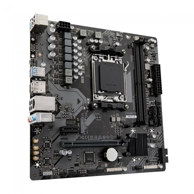 GIGABYTE A620M H Motherboard - Supports AMD Ryzen 8000 CPUs, 5+2+2 Phases Digital VRM, up to 7200MHz DDR5 (OC), 1xPCIe 4.0 M.2, GbE LAN, USB 3.2 Gen 1