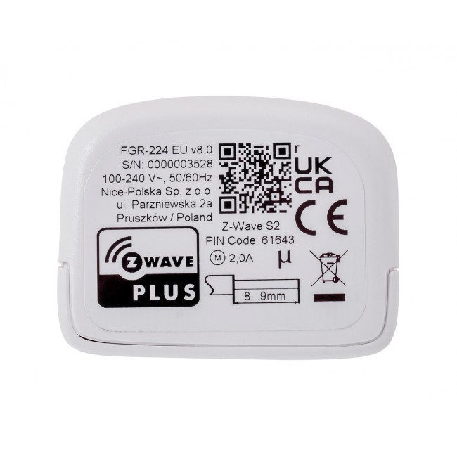 Fibaro FGR-224 blind/shutter accessory Shutter control Fibaro FGR-224 blind/shutter accessory Shutter control