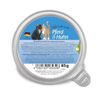 GRANATAPET Filet la carte Horse with chicken - wet cat food - 85g