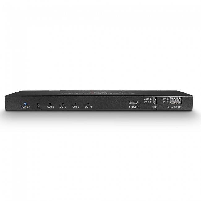 Lindy 4 Port HDMI 18G Splitter with Audio and Downscaling Lindy 4 Port HDMI 18G Splitter with Audio and Downscaling