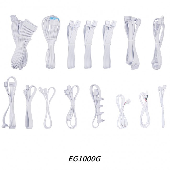 Lian Li EDGE GOLD 1000 80 PLUS Gold Power Supply, PCIe 5.1, ATX 3.1 - 1.000 Watt, white, incl. USB Hub Lian Li EDGE GOLD 1000 80 PLUS Gold Power Supply, PCIe 5.1, ATX 3.1 - 1.000 Watt, white, incl. USB Hub