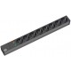 Bachmann 19'' 2m 8x Schuko H05VV-F 3G 1.50mm power extension 8 AC outlet(s) Black