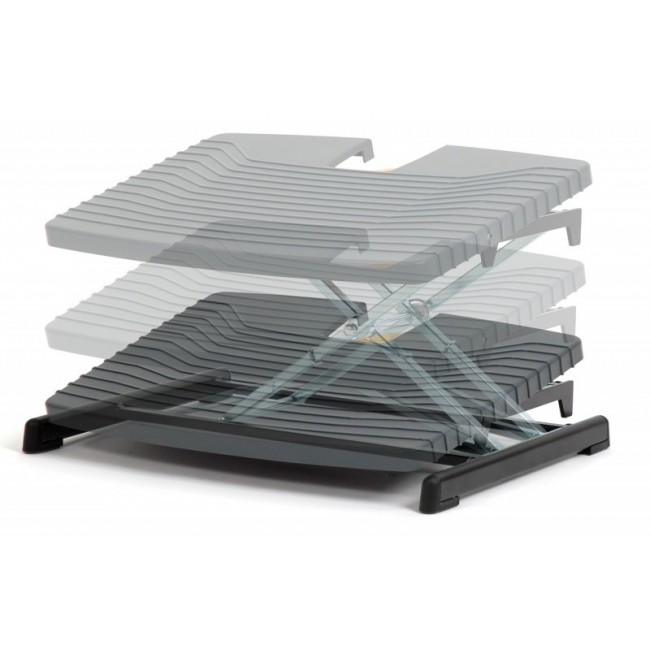BakkerElkhuizen Pro 959 Footrest Black, Gray, Orange