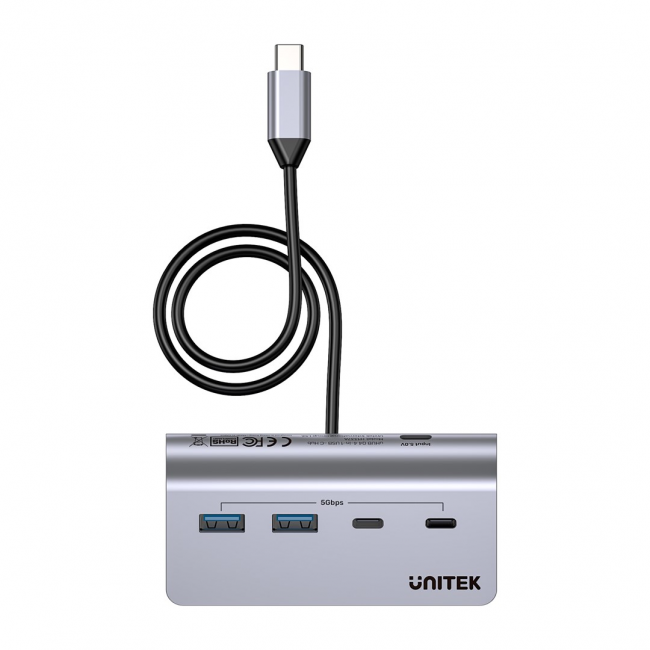 UNITEK H1337AGY01 interface hub USB 3.2 Gen 1 (3.1 Gen 1) Type-C 5000 Mbit/s Grey