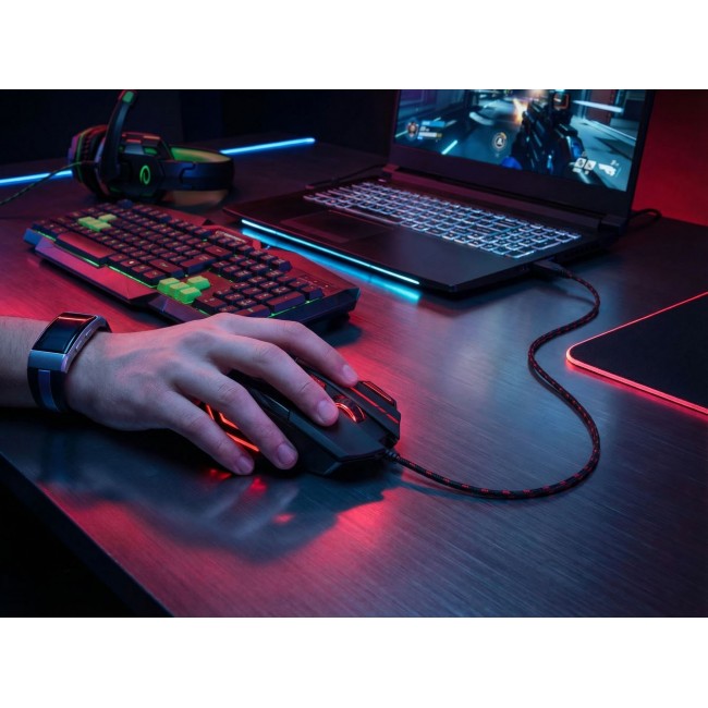 Esperanza EGM201R mouse USB Type-A Optical 2400 DPI Right-hand