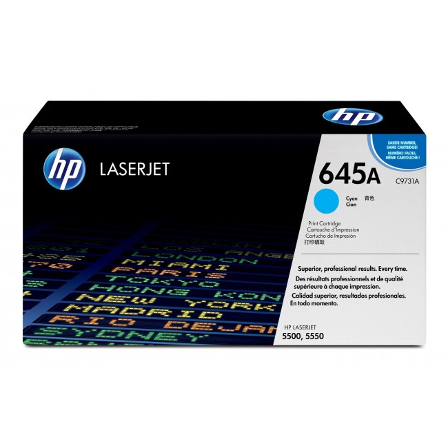 HP 645A Cyan Original LaserJet Toner Cartridge HP 645A Cyan Original LaserJet Toner Cartridge