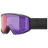 Uvex 5501822130 winter sport goggles Black Unisex Mirror Cylindrical(flat) lens