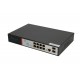 Extralink PoE Switch VICTOR 8x Gigabit PoE/PoE+, 2x SFP, 1x Console Port, 150W, Managed