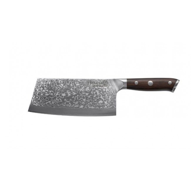 Cleaver Kohersen Elegance Ebony Wood Damascus steel cleaver 16.5 cm Cleaver Kohersen Elegance Ebony Wood Damascus steel cleaver 16.5 cm