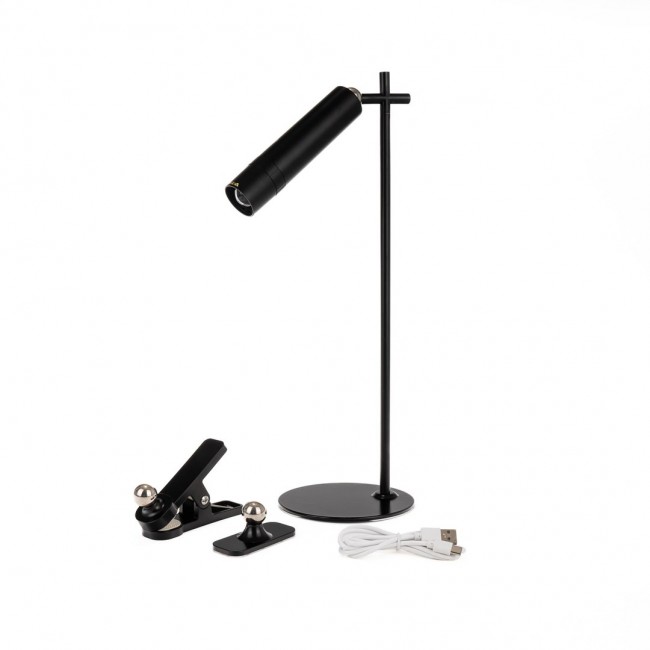 Desk lamp V-TAC VT-7413 4in1, wall lamp, clip, torch 3W LED 37cm 4000K 300lm (SKU 23042) Black Desk lamp V-TAC VT-7413 4in1, wall lamp, clip, torch 3W LED 37cm 4000K 300lm (SKU 23042) Black