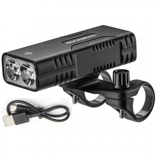 Rockbros Bike light with power bank function + USB-C to USB-A cable, 850 lm, black Rockbros Bike light with power bank function + USB-C to USB-A cable, 850 lm, black