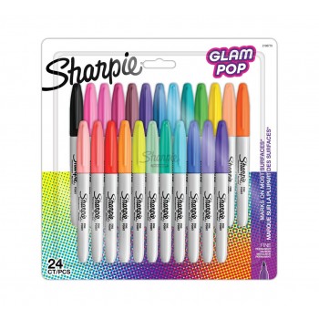 Sharpie 2198779 marker 24 pc(s) Fine tip Black, Blue, Green, Orange, Pink, Red, Yellow