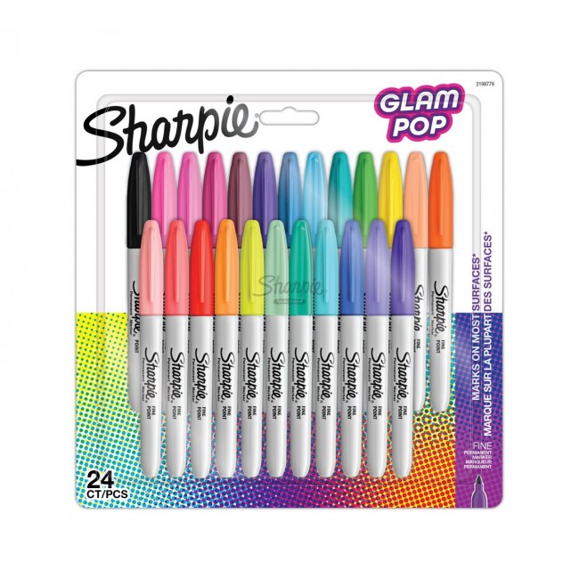Sharpie 2198779 marker 24 pc(s) Fine tip Black, Blue, Green, Orange, Pink, Red, Yellow Sharpie 2198779 marker 24 pc(s) Fine tip Black, Blue, Green, Orange, Pink, Red, Yellow